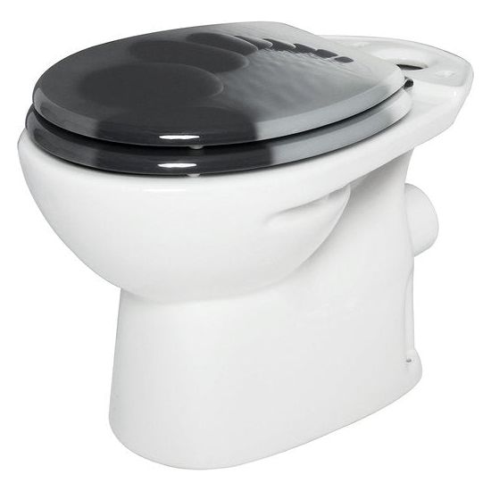 Premium wc-bril toiletbril met softclose, MDF houten kern, softclose-scharnier, antibacterieel, design decoratie