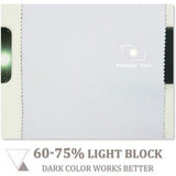 Gordijn Gordijnen Gewone geïsoleerde verduisteringsGordijn Gordijnenen, 46 x 54 inch, 2 tabletten, Wit