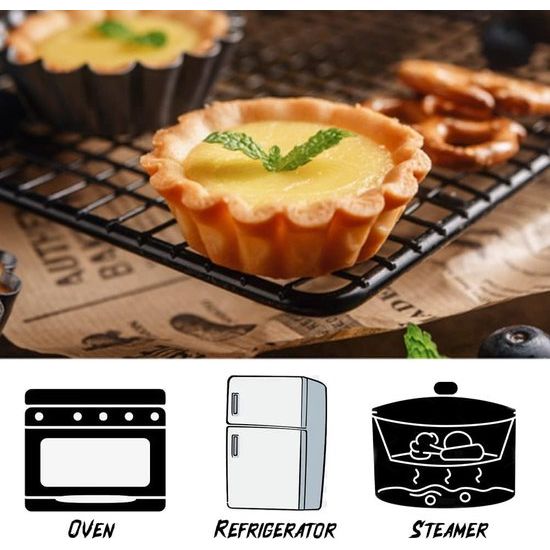12 stuks eieren cakevorm cupcakes muffin vorm mini taartvorm mentall eiercakevorm taartvormen voor pudding, cake, cupcake, muffin