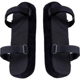 Non Slip Chair Armrest Pads Memory Foam Armrest Cushions Removable Chair Armrest Covers Elbow Support Cushion Black