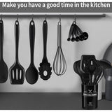 Keukengerei, 22-delig, volledig silicone, hittebestendig, anti-aanbaklaag, BPA-vrij, spatel, lepel, tang, garde, kookgerei