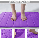 Badmat van traagschuim, absorberend, antislip, wasbaar, lila, 40 x 60 cm