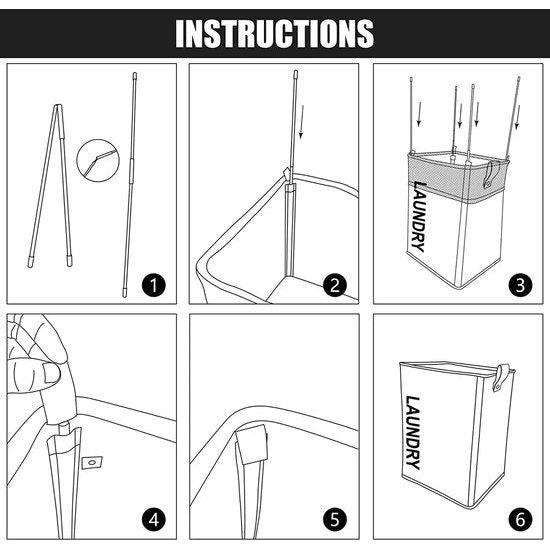 Grote opvouwbare wasmanden met wielen, opvouwbare waszakken, kledingtas
