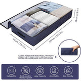 3 stuks opbergzakken, opbergdoos van 90 liter met deksel, grote opvouwbare kledingopslag, verhuisdozen, opbergtas onder het bed voor dekbedden, kussens, kleding, 100 x 50 x 18 cm