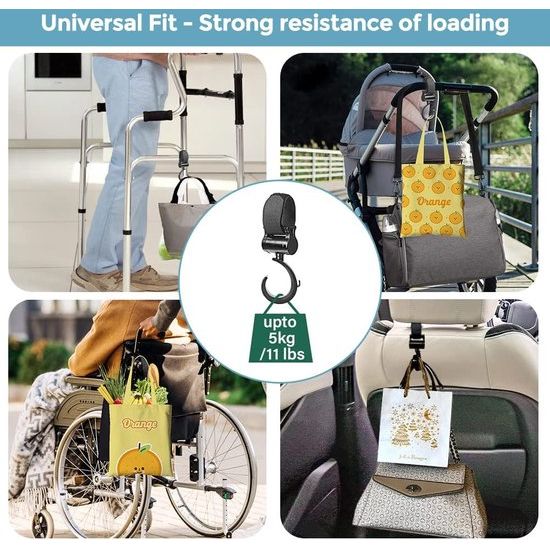 Drankhouder, kinderwagen met opbergdoos en smartphonehouder, universele flessenhouder voor fiets, 360° rotatie, bekerhouder voor elektrische scooter, winkelwagen, rolstoel, rollator, babyzitje