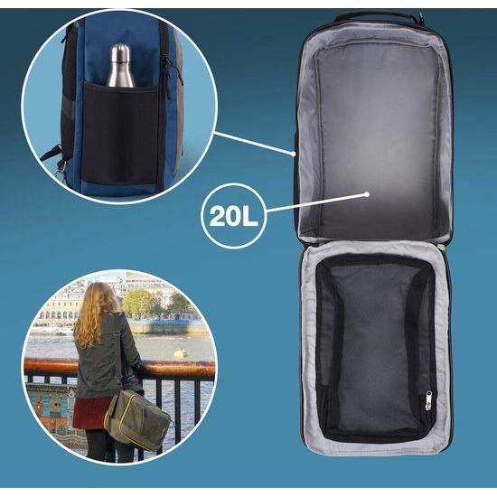 Lockable Backpack with Organiser Compartment and Useful Tablet Compartment