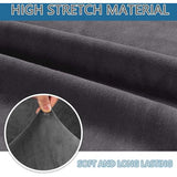 Bankhoes elastische stretch spandex stretch bankovertrek voor bank met armleuning anti-slip schuim (3-zits, grijs) Vertaling: Elastische stretch spandex bankhoes met armleuning, anti-slip schuim (3-zits, grijs)