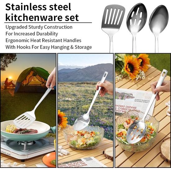 Camping Essentials Camping kookgerei set, kampeeraccessoires Apparatuur Must-Haves Kom met campingbesteksets, borden en kopjes, ideaal voor buitenfornuizen, picknick, barbecue