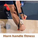 Fitnessgrepen, handgrepen met verstelbare weerstandsband voor bevestiging aan optrekstangen, lange halters, lattrekmachines, roeiapparaten, kabeltrekken en krachtmachines (oranje)