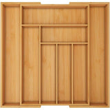 Ondersteuning voor uitbreidbare couverts voor tiroir - Range-couverts réglable - Rangement compact voor tiroirs en bamboe voor cuillères, fourchettes, couteaux