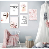 Set van 6 posters woonkamer - foto's decoratie slaapkamer - stijlvolle wandafbeeldingen - A4 zonder fotolijst (W2, 6x A4)