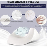 Ergonomisch slaapkussen, traagschuim hoofdkussen, neksteunkussen, in hoogte verstelbaar, wasbaar kussensloop (60 x 35 x 9/11 cm)