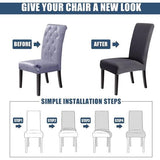 Stoelhoezen, set van 4 stoelhoezen, stretch hoezen voor schommelstoelen, eetkamerstoelen, bescherming, stoelhoezen, decoratie, bi-elastische overtrek voor hotel, bruiloft, banket, keuken,