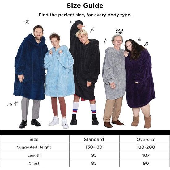 Hoodie deken met mouwen dekenpullover - draagbare deken om aan te trekken als cadeau voor vrouwen dames, warme knuffeltrui volwassenen zachte mouwdeken rood 95 x 85 cm