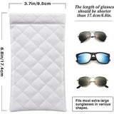 Brillenkoker, 2-delige zonnebrillenkoker met kliksluiting voor dames heren meisjes, draagbare brilorganisator voor brillen leesbril zwembril blauwe lichtbril - wit + blauw