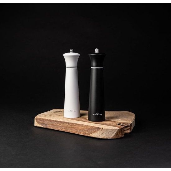 Zout- en pepermolen houten set handmatig, kruidenmolen keramische molen & zoutmolen met keramische molen, molenset met verstelbaar voor kruiden, grote peperset van 2 22 cm