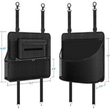 Auto-organizer tussen voorstoelen, auto-netvak voor auto, huisdier, kinderbarrière, auto, achterbank, organizer voor snacks, portefeuilles, dranken, telefoon