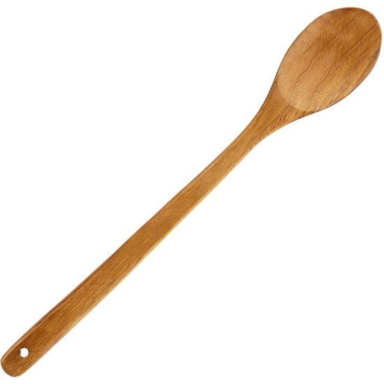 lepel met lange handgreep, 41,9 cm lange houten lepel, houten soeplepel voor koken en roeren