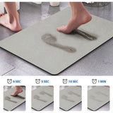 Badkamertapijt antislip badmat absorberende badmat sneldrogende badmat absorberende vloermat wasbaar en zacht microvezel douchemat voor badkamer douche grijs