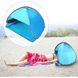 Pop-up tent mini, mini-hoofdtent, pop-up tent tegen de zon, strandopvang pop-up hond, mini-strandtent, ideaal voor strandkamperen en buitenactiviteiten (hemelsblauw)