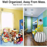 UMYMAYDO1 Zitzakhoes voor knuffeldieren, opbergtas, zachte, comfortabele bekleding om als zitzak te vullen, afmeting circa 96,52 cm