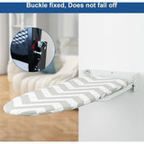 t Opvouwbaar met wandmontage, kleine strijkplank, compacte strijkplanken opvouwbaar, ruimtebesparend, strijktafel voor stoomstrijkstation, strijkplank, tafelstrijkplank, mouwstrijkplank, 92 cm x 31 cm