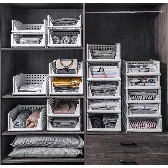 Opbergdoos, wit, kast, organizer, kledingkast, organizer, opbergmand, opbergsysteem, stapelboxen, kist, kunststof kast, keukenkast, organizer, vouwdozen