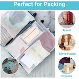 Reistas, 50 stuks ritszakken, 40 x 35 cm, plastic zakken, afsluitbaar voor kleding, ritszak, reistas voor documenten, sieraden, speelgoed (vorst)