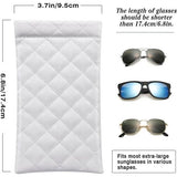 Brillenkoker, 2 stuks draagbare zonnebrillen etui met kliksluiting brillenkoker zachte bril beschermhoes leesbrillenetui voor dames met reinigingsdoekje