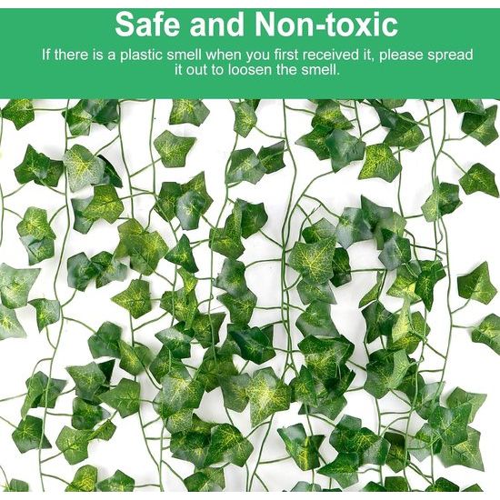 12 stuks kunstklimop, hangende slinger, kunstklimopslinger, 20 meter, voor bruiloft, feest, keuken, tuin, wanddecoratie