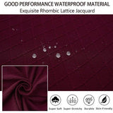 Shell Stoelhoezen Retro Stoelhoezen - Stretch Spandex Print Lounge Hoek - Stoelhoezen voor Eetkamer Keuken Feest Banket Club Home Decor (Wijnrood, Set van 4)