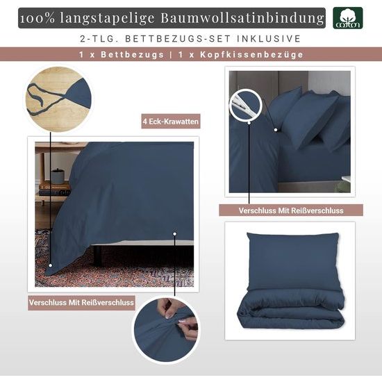 Beddengoed, katoen met een draaddichtheid van 400 beddengoed