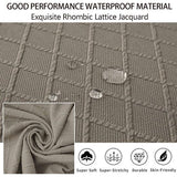 Shell Stoelhoezen Retro Stoelhoezen - Stretch Spandex Print Lounge Hoek - Stoelhoezen voor Eetkamer Keuken Feest Banket Club Home Decor (Taupe, Set van 2)