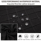 Shell Stoelhoezen Retro Stoelhoezen - Stretch Spandex Print Lounge Hoek - Stoelhoezen voor Eetkamer Keuken Feest Banket Club Home Decor (Zwart, Set van 2)