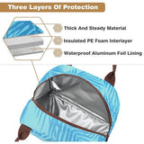 Lunchtas voor kinderen en dames, geïsoleerde lunchtas voor mannen, draagbare koeltas met voorvak, voor werk, school, picknick