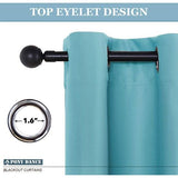 Gordijn Gordijnen Gewone geïsoleerde verduisteringsGordijn Gordijnenen, 46 x 54 inch, 2 tabletten, Lichtblauw