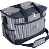 Classic Koeltas/isoleertas, 20 l, groot blauw, 36 x 26 x 22 cm, voor picknick, camping, outdoor, plagen, incoping, auto, sport