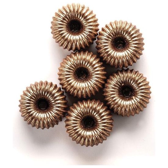 3D pralinevorm spiraal - vorm van 11, 21,5 x 10,5 x 2,5 cm, bruin