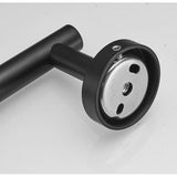 Modern badkamerhanddoekrek roestvrij staal zwart geverfd 30 cm handdoekrek elegante wandhouder Leekayer