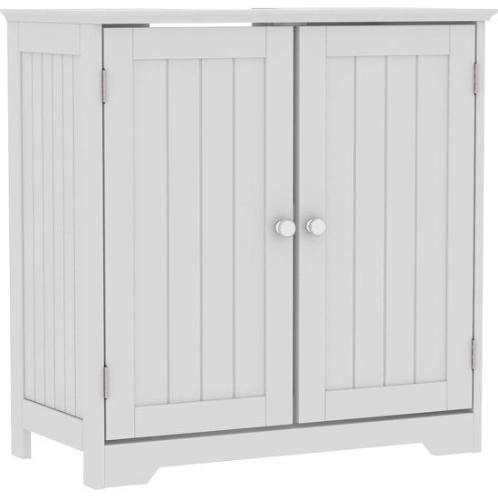 wastafelkast vloerstaand opbergmeubel wit = white freestanding floor cabinet storage unit