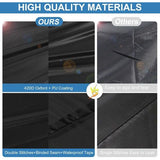 Tuinmeubelen waterdicht zeildoek, beschermhoes voor tuintafels, zitsets, met ventilatieopeningen, winddicht, 125 x 125 x 74 cm