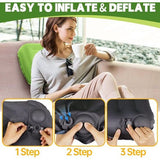 Inflatable camping pillow, ultralicht, inflatable head pillow, camping pillow, inflatable beach pillow.