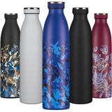 B2DO Drinkfles, roestvrij staal, 750 ml, Marineblauw, herbruikbare vacuüm-metalen thermoskan, lekvrije geïsoleerde thermosfles, BPA-vrije thermosfles voor sport,