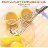 Gardeset roestvrij staal, gardeset van 3, inclusief 21 cm, 26 cm, 29 cm voor mengen, deeg roeren, eieren, opschuimen, kloppen, hoogwaardige garde voor woonkamer, keuken, eetkamer, zilver