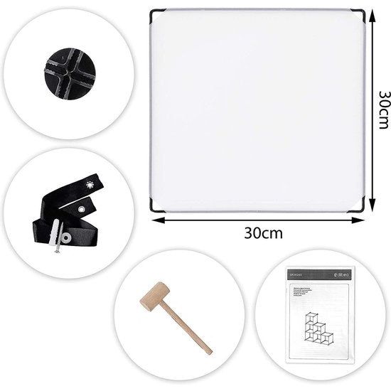 schoenenrek, opbergrek, modulair systeem, met 6 zakken van 30 x 30 cm, transparant