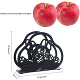 Leuke servethouder voor tafel, kantoor, keuken en thuis (Bulldog, metaal, zwart)