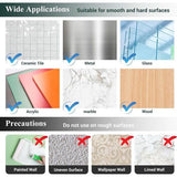 Handdoekhaken, handdoekrail, 4 stuks, zonder boren, zelfklevende haken, badkamer roestvrijstalen haken met twee schakels, stijlvolle muurhaken, extra sterke zelfklevende haken, geschikt voor thuis, badkamer, kantoor