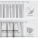 Verduisteringsgordijn met plooiband, 180x140