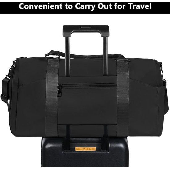 Sporttas, reistas, duffeltas, sportduffel met schoenenvak en nat vak, waterdichte overnachtingstas, reistas, bagagetas voor sport en reizen, voor heren en dames