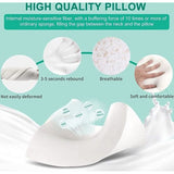 Traagschuim kussen, neksteunkussen, ergonomisch slaapkussen, koel kussen, dubbelzijdig design, wasbare kussenhoes (70 x 40 x 13 cm)